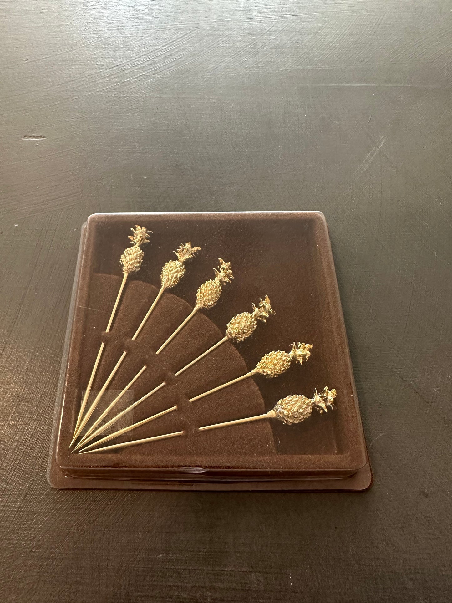 Vintage Gold plate Cocktail Forks