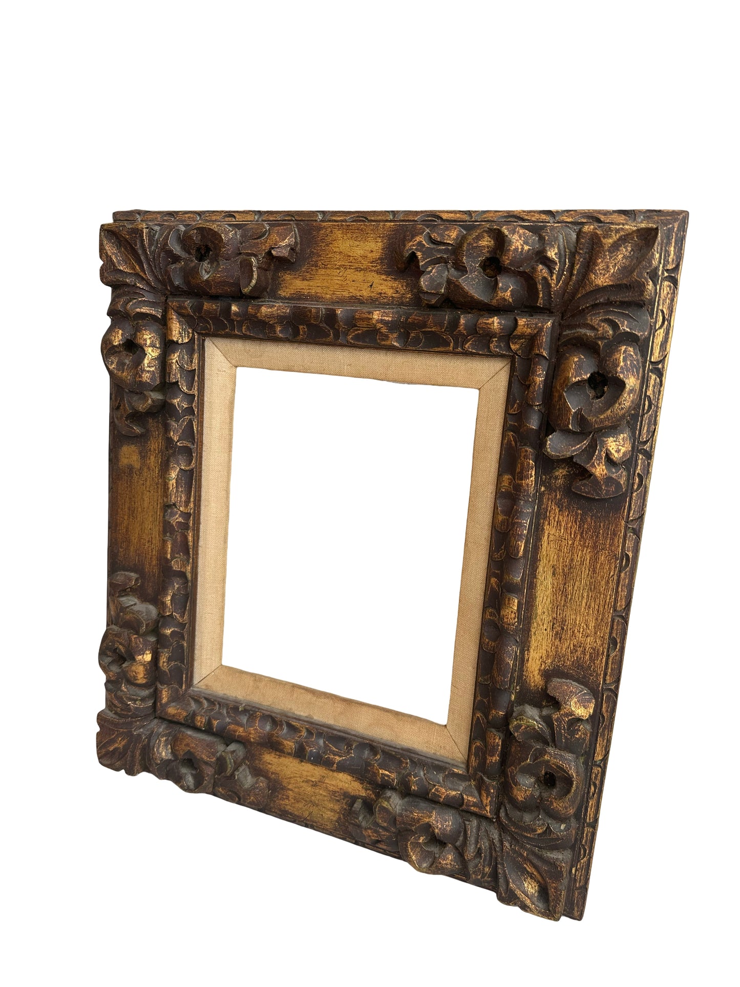 Antique Wood Baroque Gilded Frame