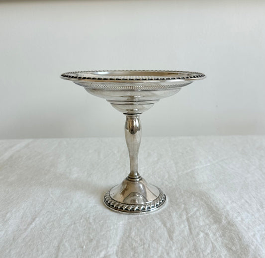 Sterling Silver Weighted Tall Compote