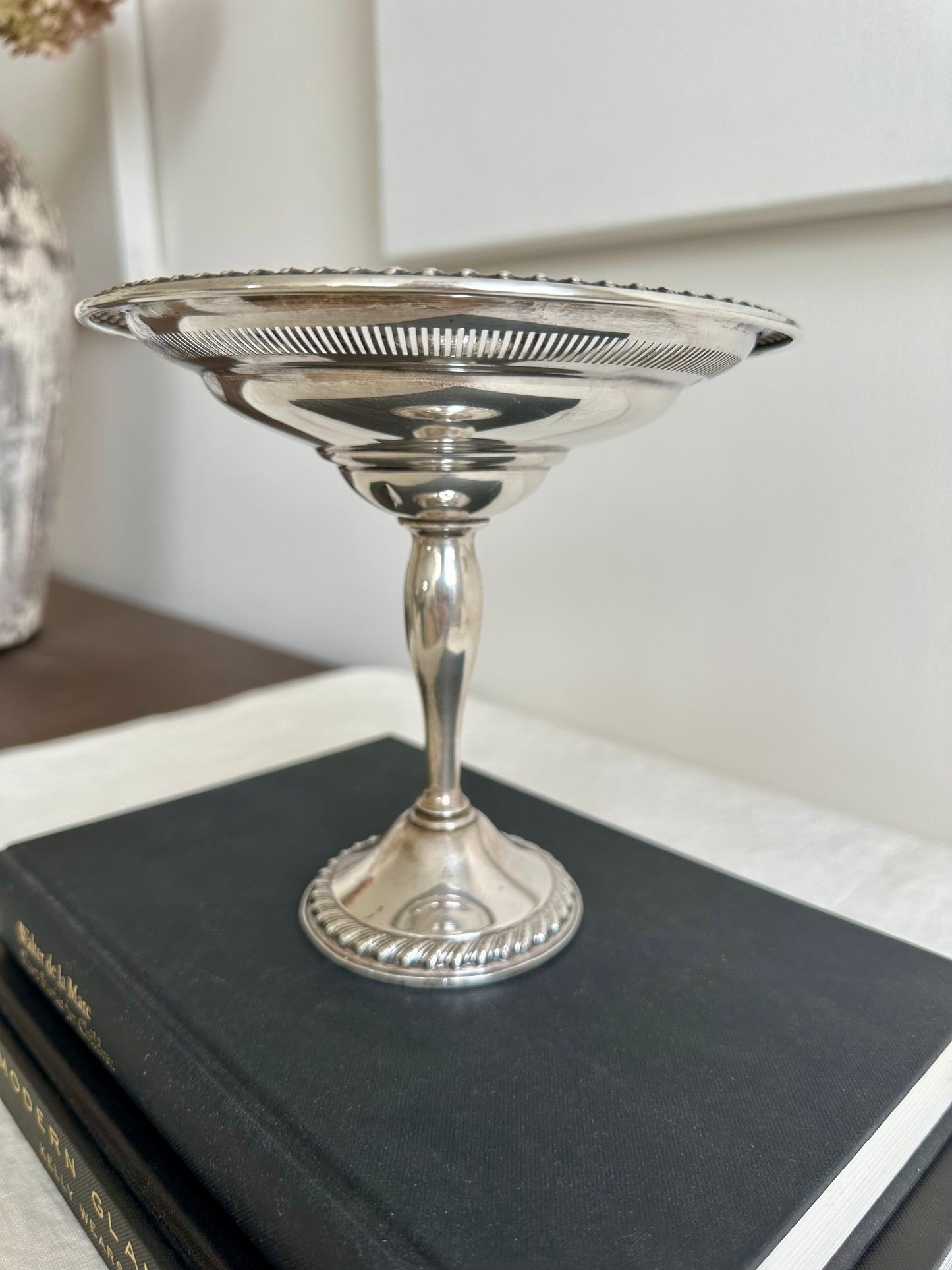 Sterling Silver Weighted Tall Compote