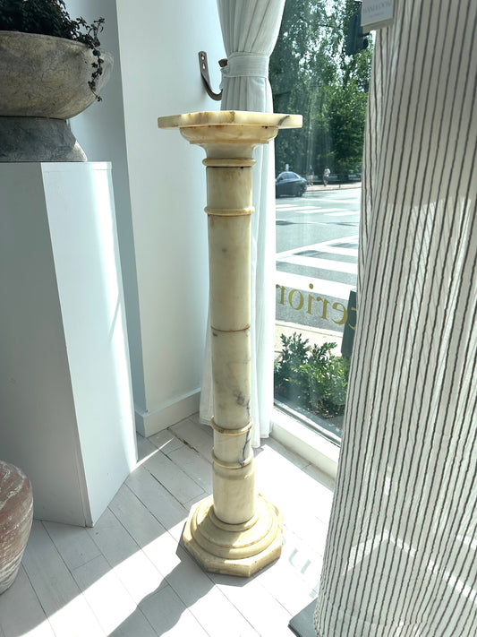 Antique Alabaster Stand