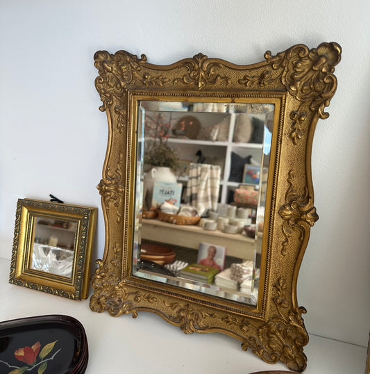 Antique Metal Baroque Mirror