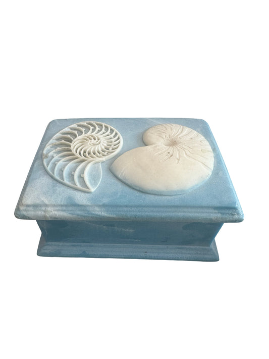 Nautical Incolay Stone Box