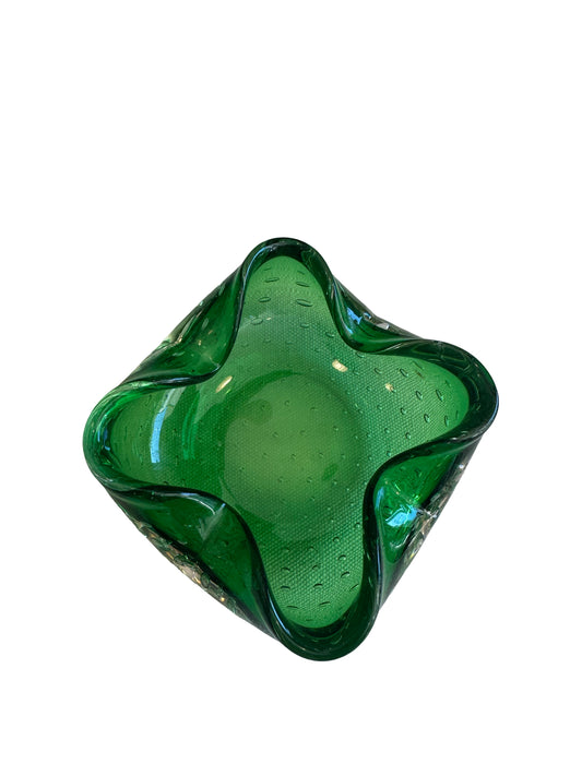 Small Green Wavy Ashtray