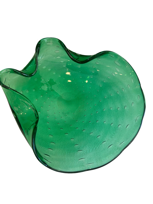 Vintage Large Green Bowl