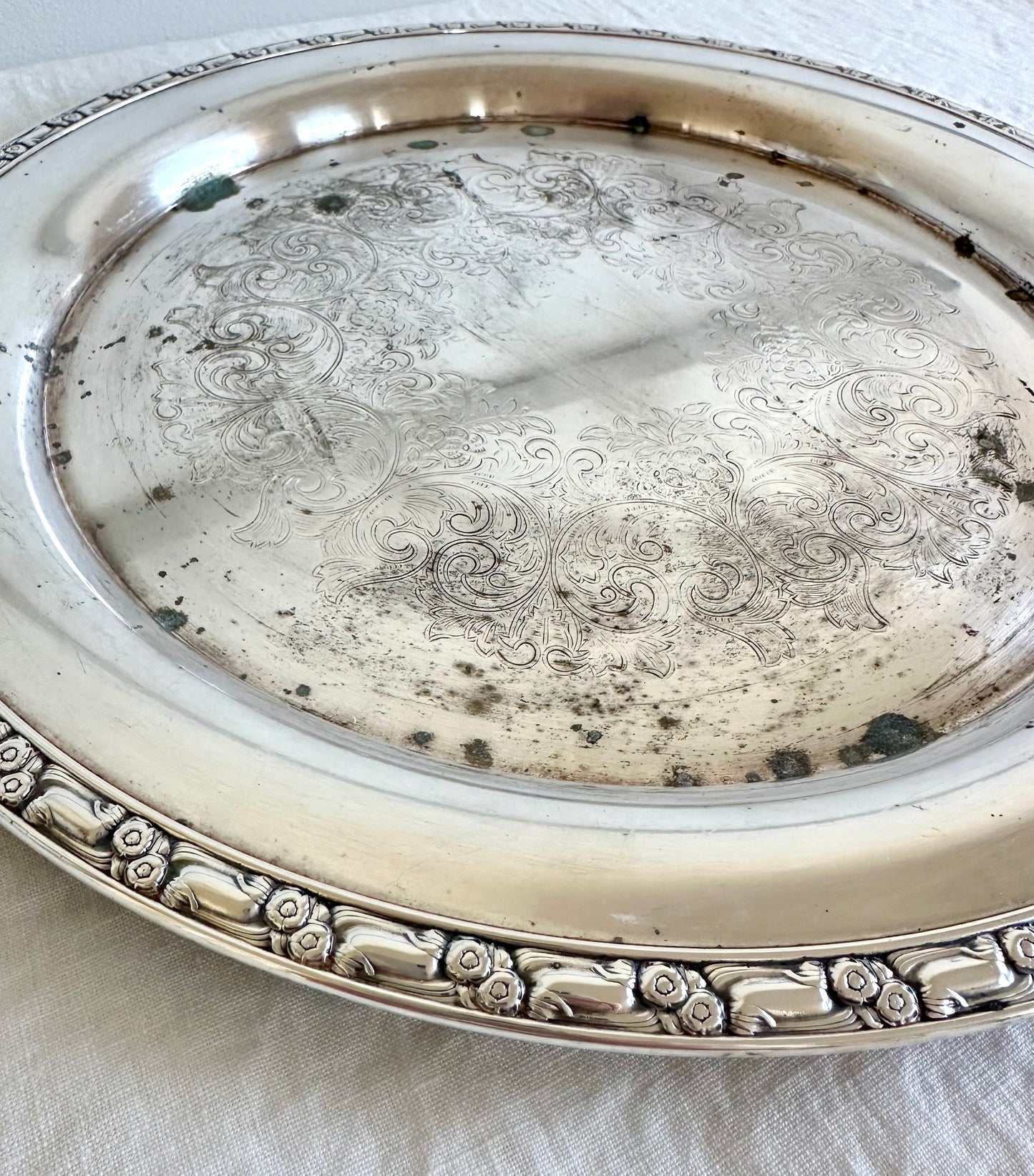 Vintage Silver Plate Tray