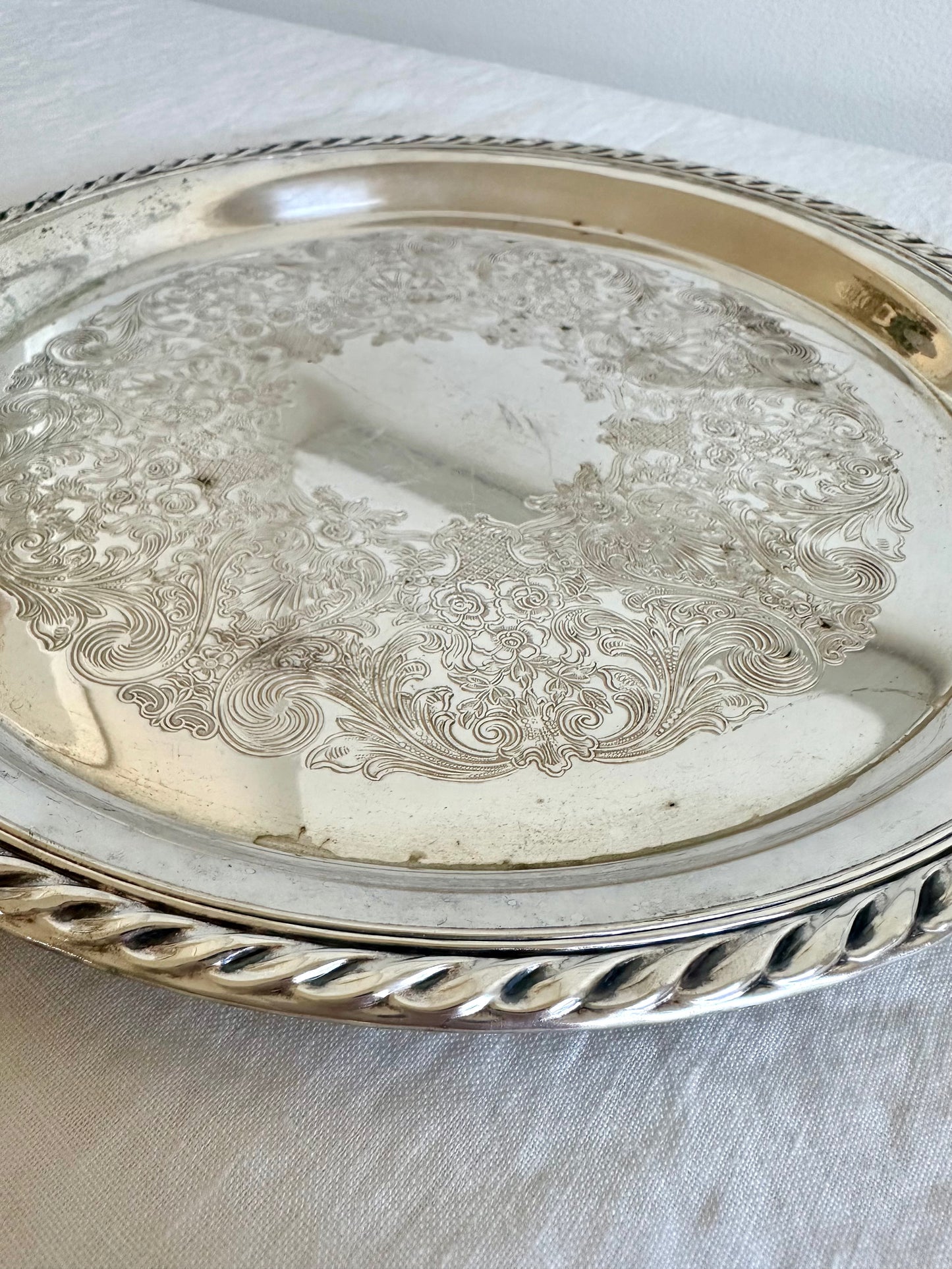 Vintage Silver Plate Tray