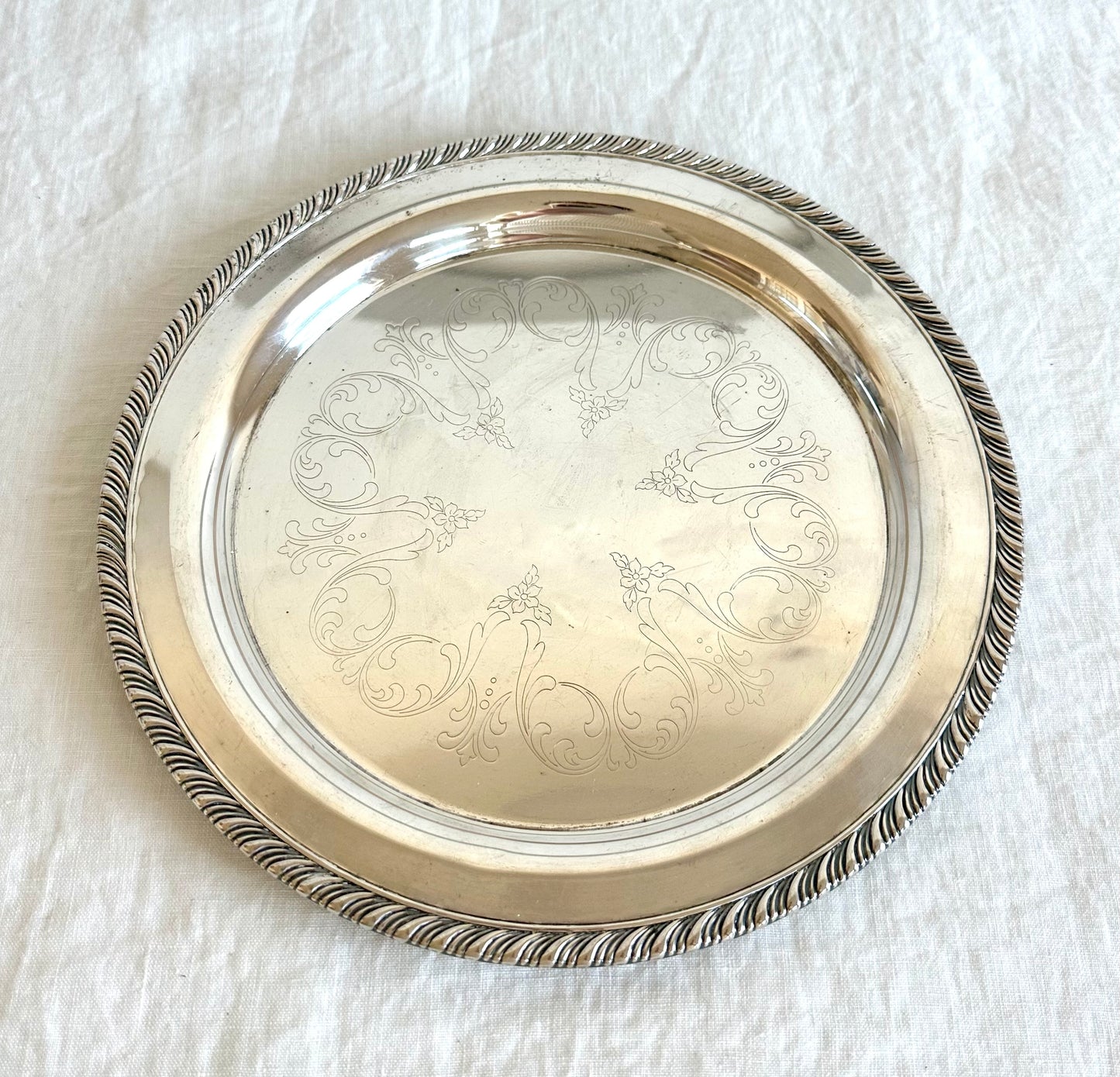 Vintage Silver Plate Tray