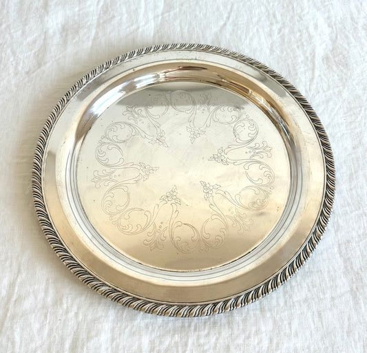 Vintage Silver Plate Tray