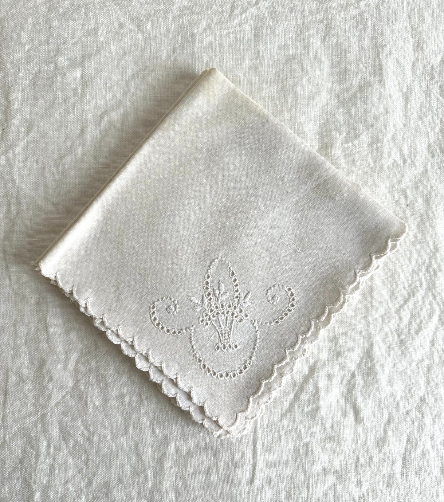 Vintage Embroidered Cocktail Napkins