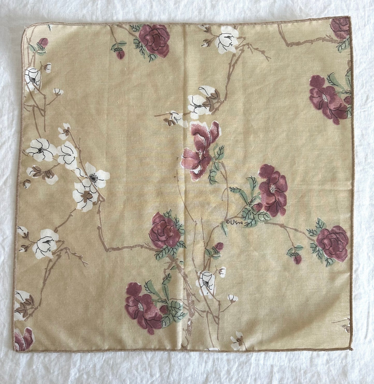 Vintage Vera Neumann Floral Dinner Napkins