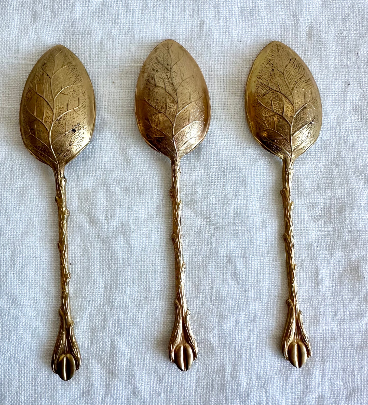 Vintage Gold Teaspoons by Saint Medard France 1950