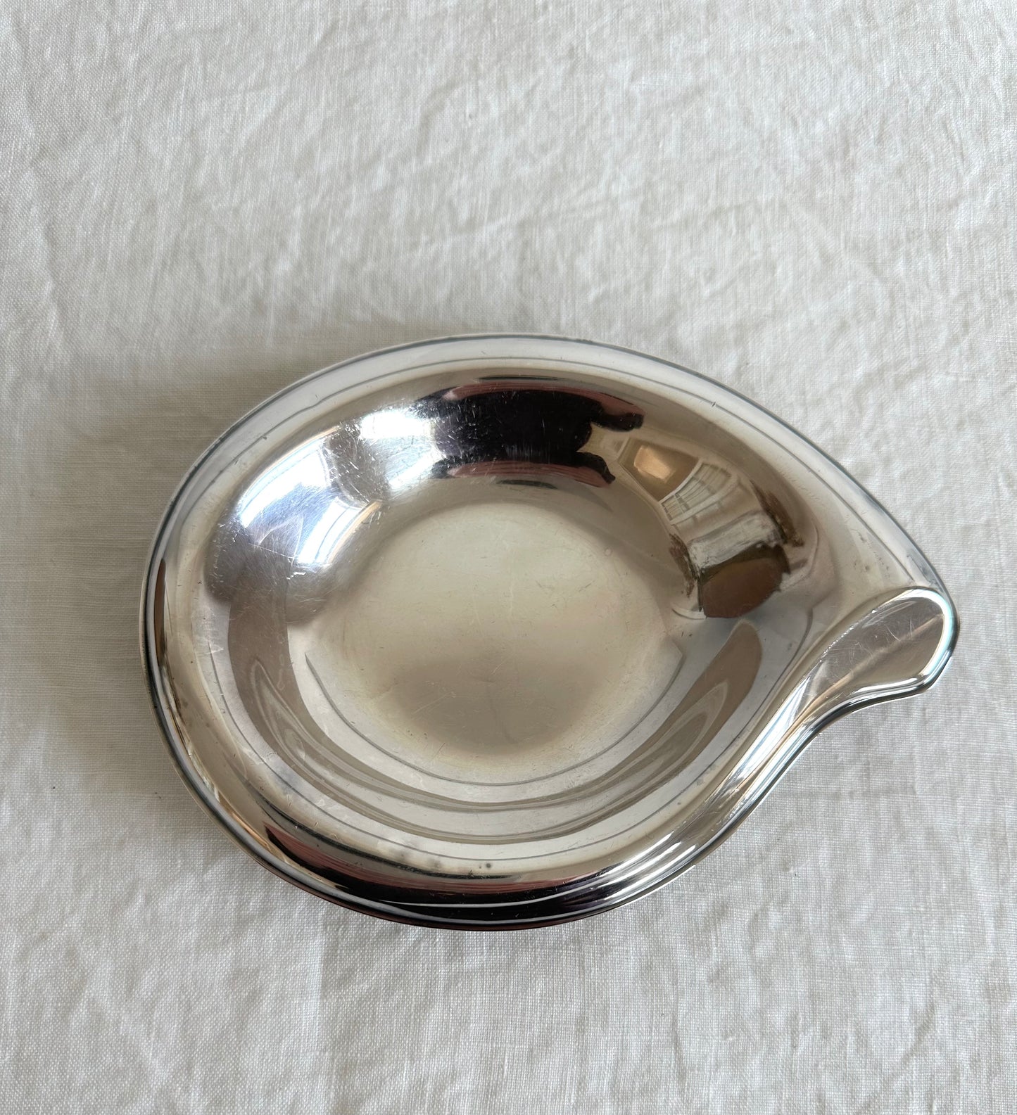 Silver Plate Teardrop Dish