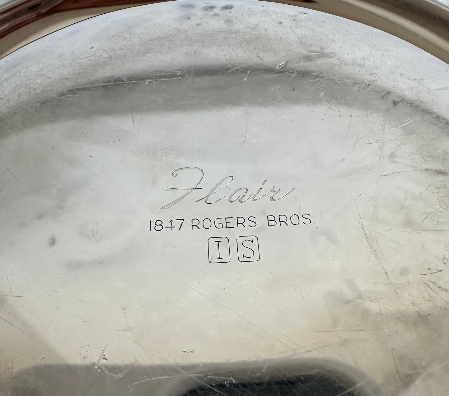 Silver Plate Teardrop Dish