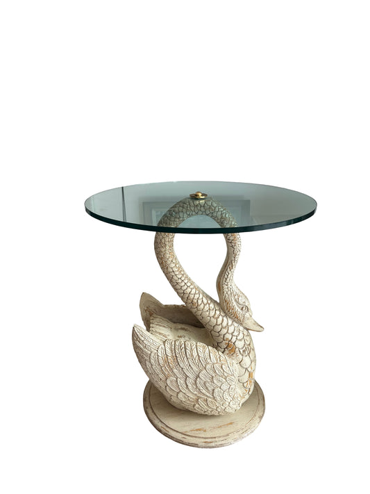 Vintage Hollywood Regency Swan Table