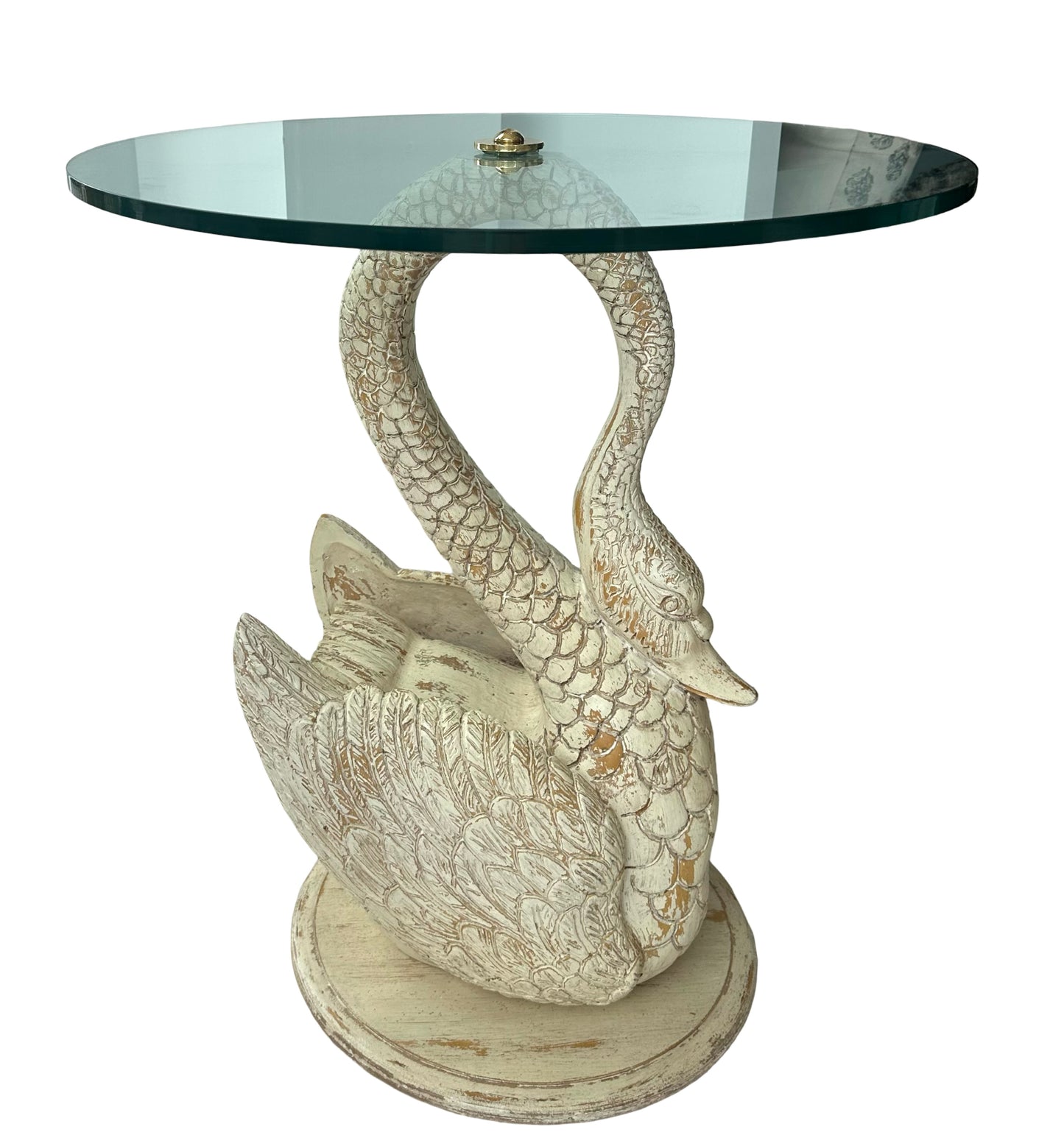 Vintage Hollywood Regency Swan Table