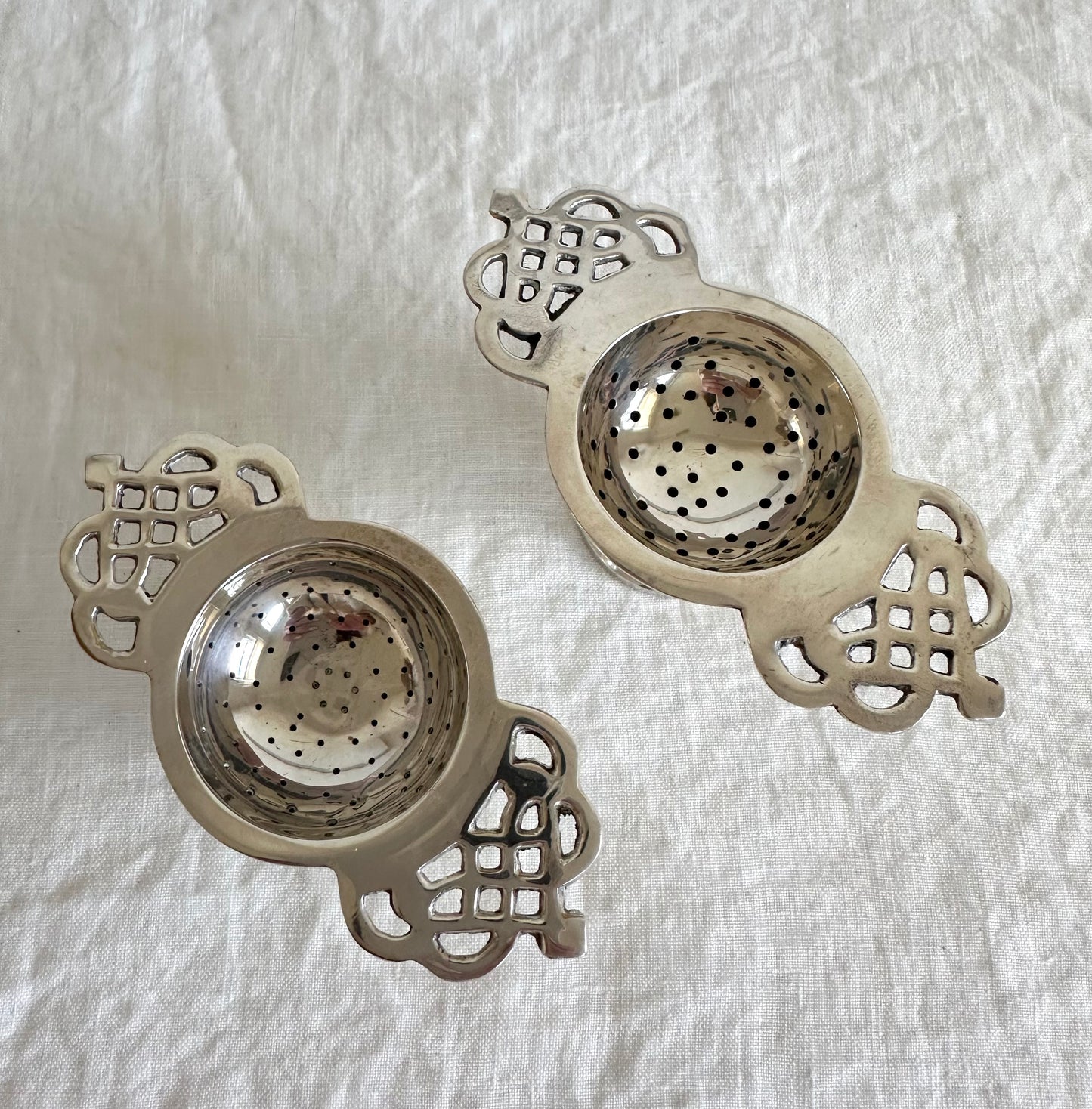 Vintage Silver Plated Tea Strainer