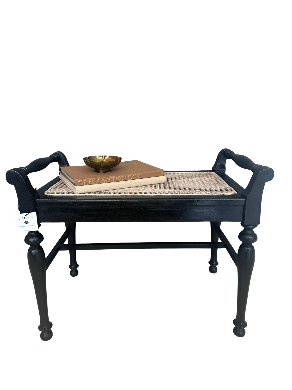 Antique Rattan Bench
