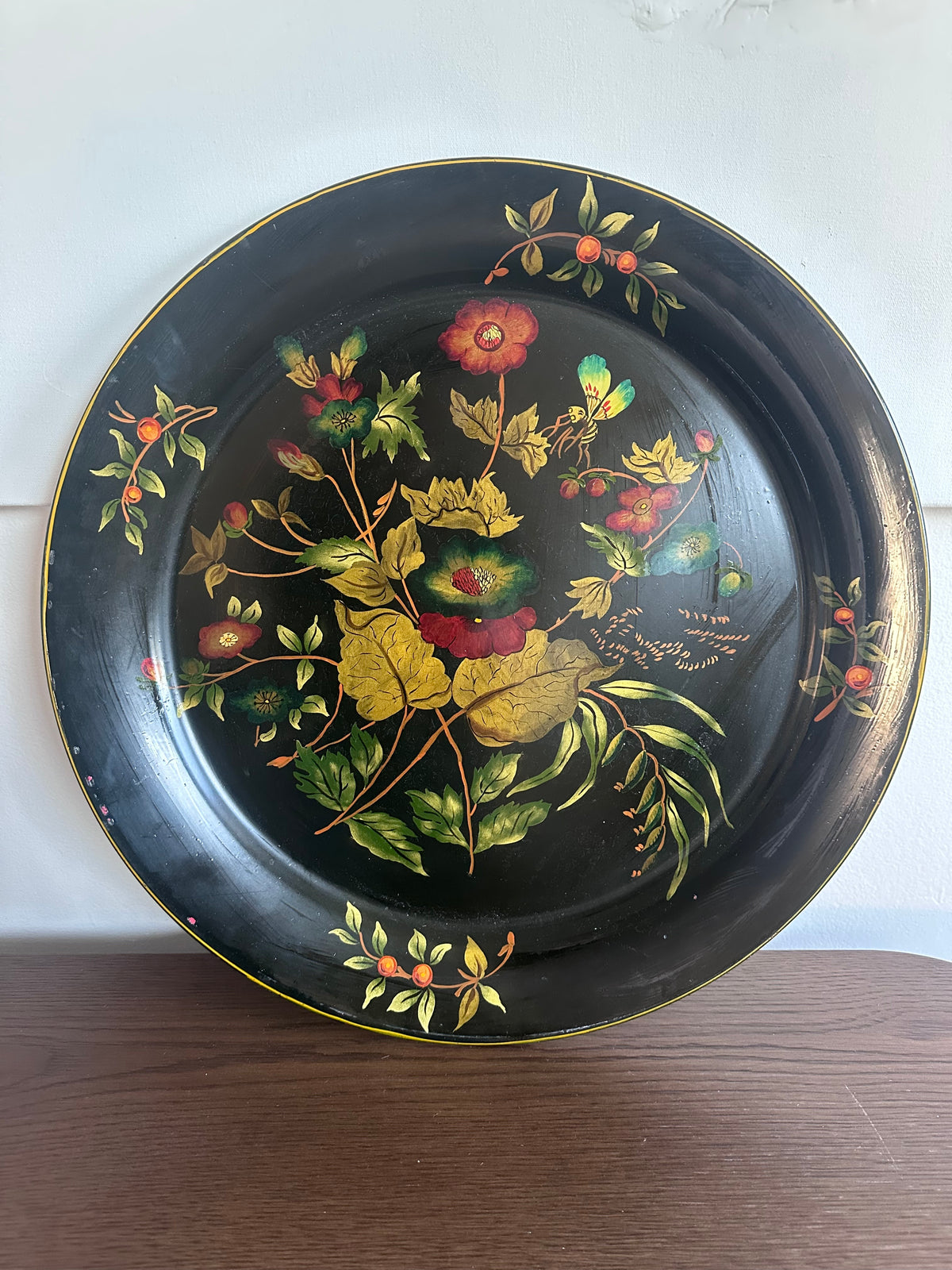 Vintage Handpainted Toleware Tray