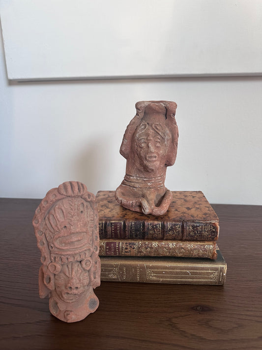Ancient Pre Columbian Hand Sculpted Clay Figurine