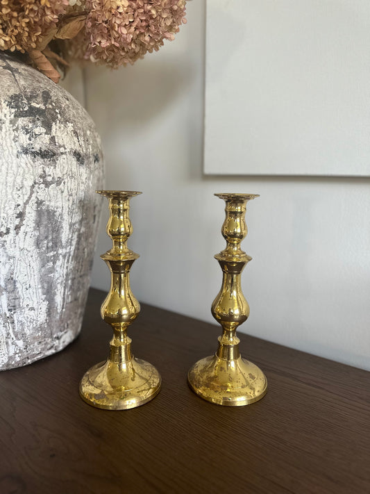 Vintage Brass 11" Candlesticks