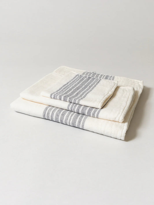 Japanese Organic Cotton Hand towel- Blue
