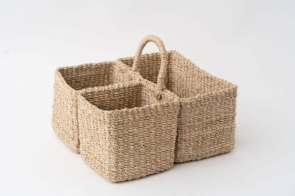 Handwoven Natural Utensil Caddy