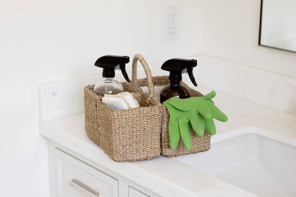Handwoven Natural Utensil Caddy