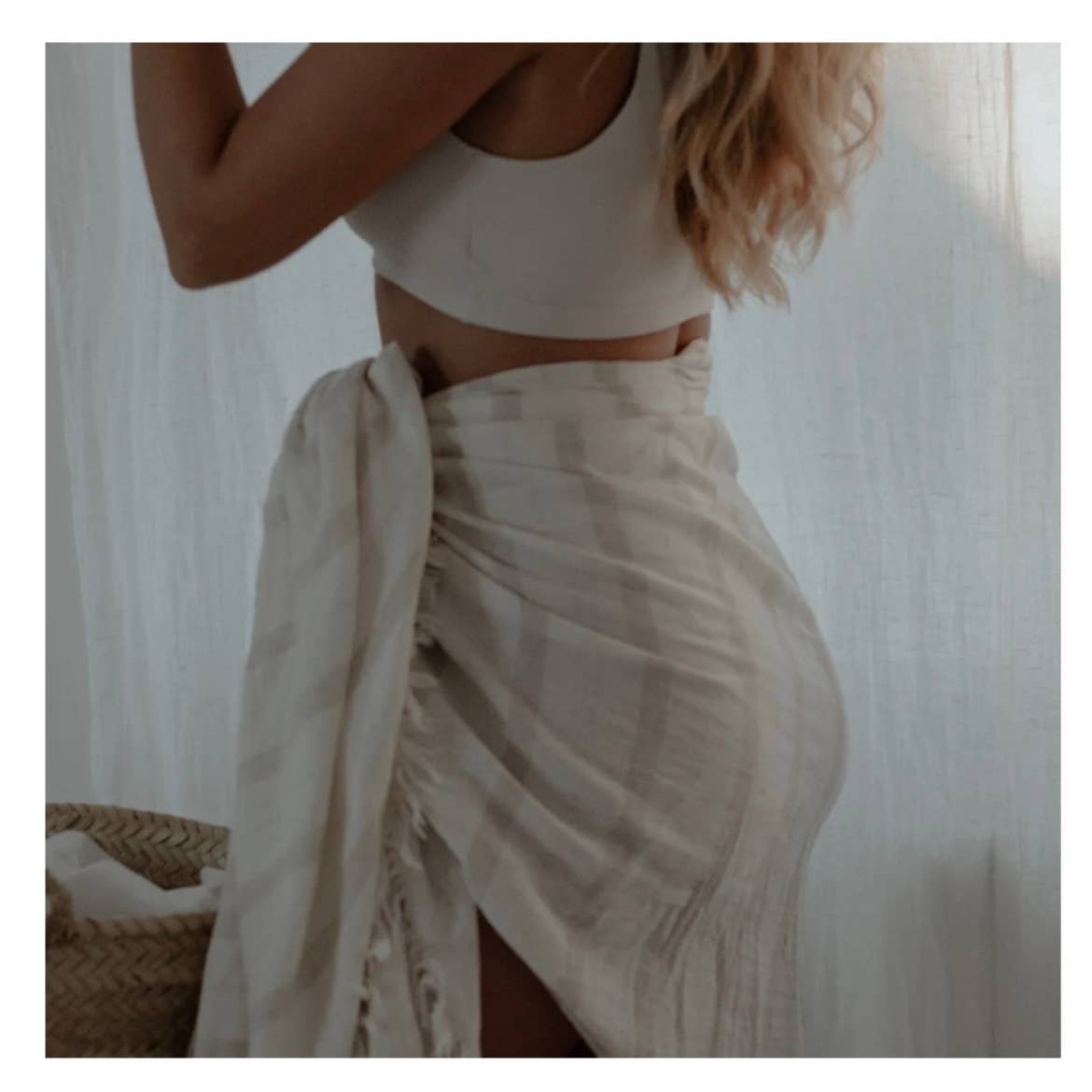 Linen Cotton Turkish Towel- Sarong/Beach Coverup