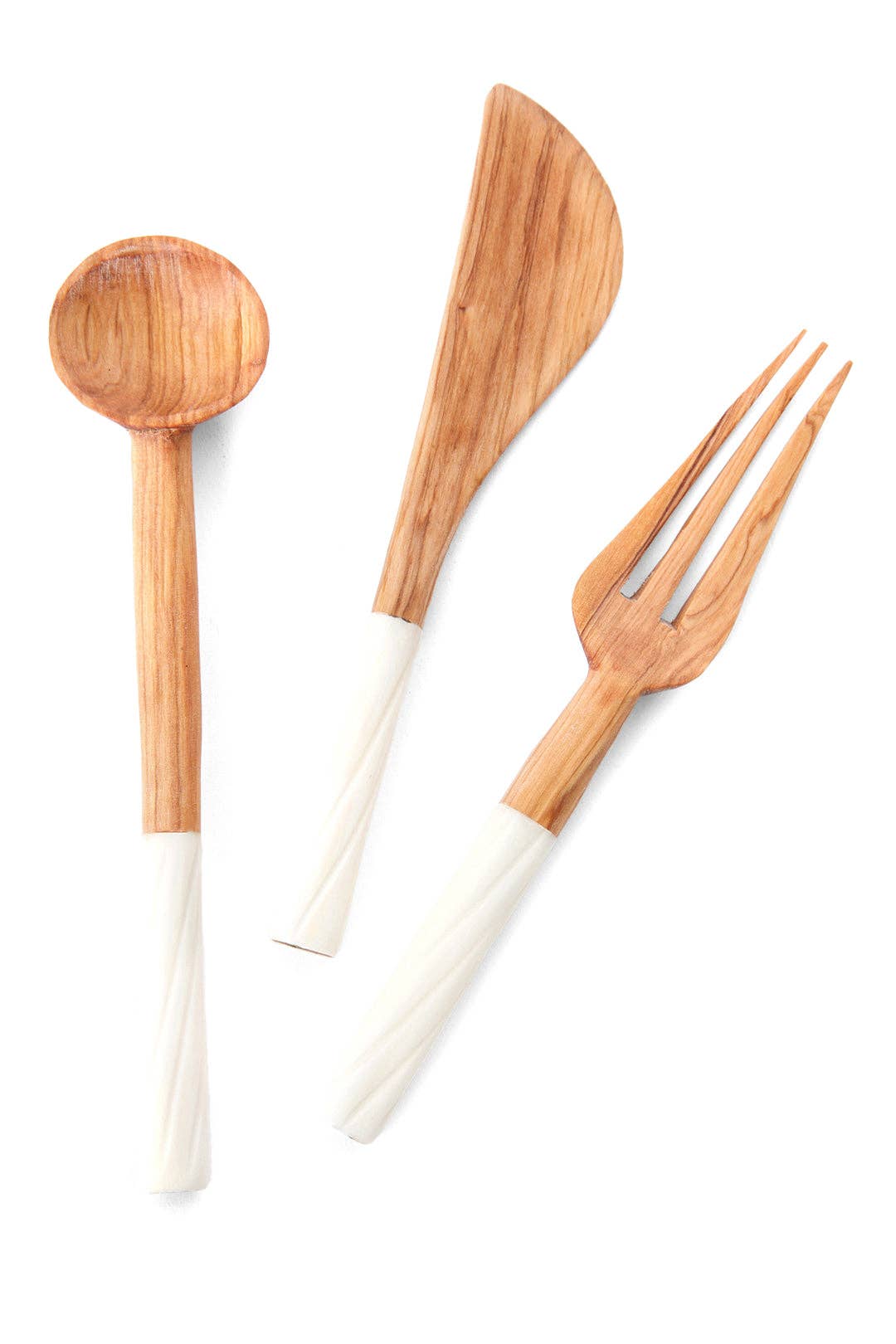 Wild Olive Wood Serving Utensils