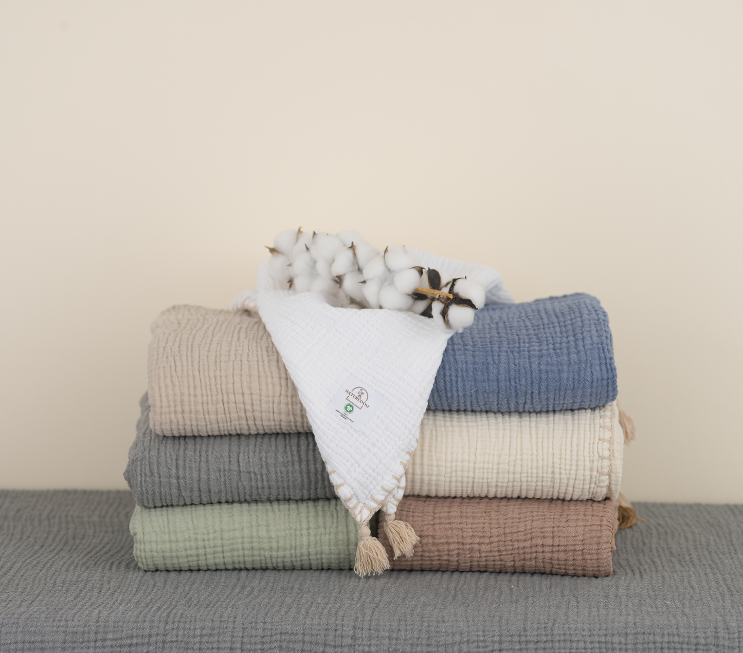 Organic Muslin Baby Blanket – GOTS Certified Cotton Swaddle