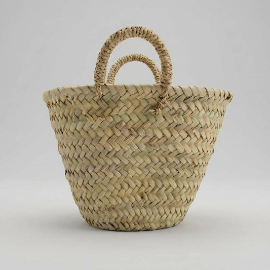 Mini Handwoven Palm Leaf Basket