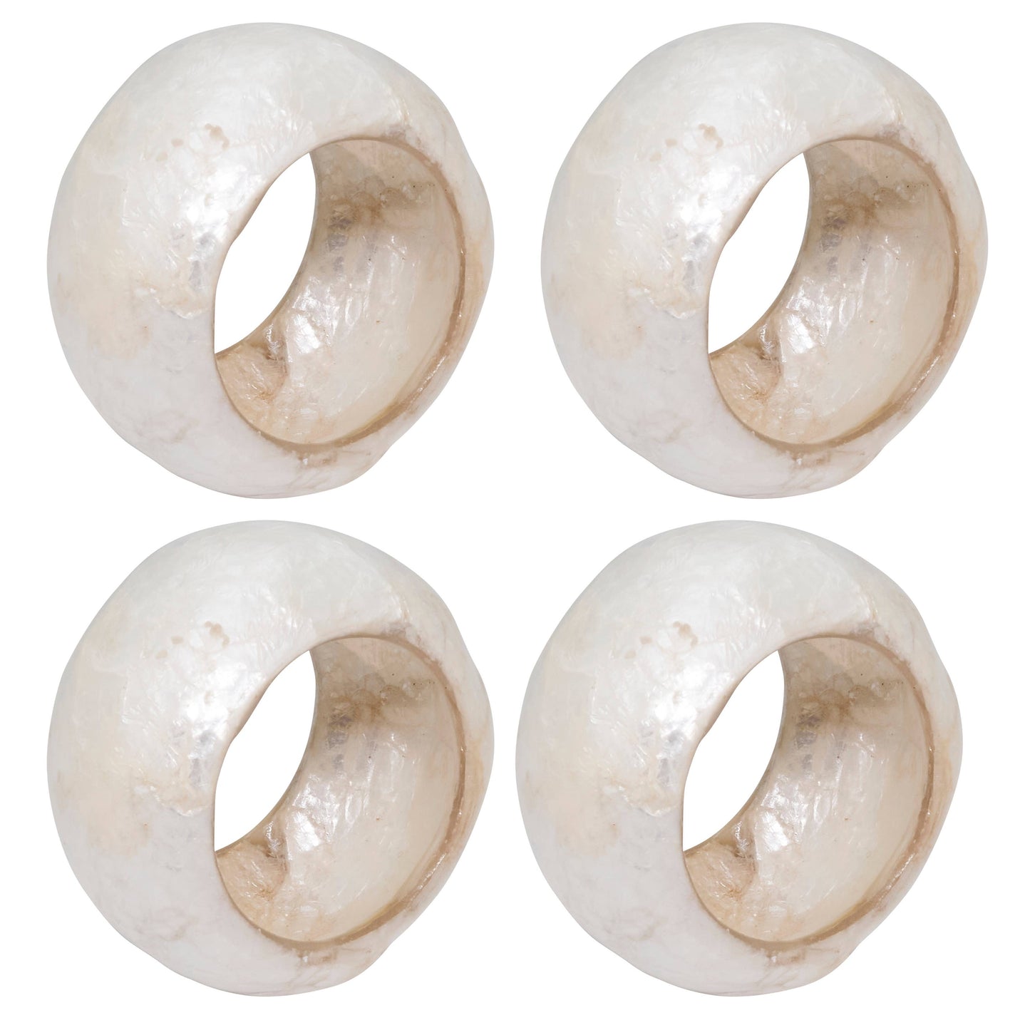 Capiz Napkin Ring Set