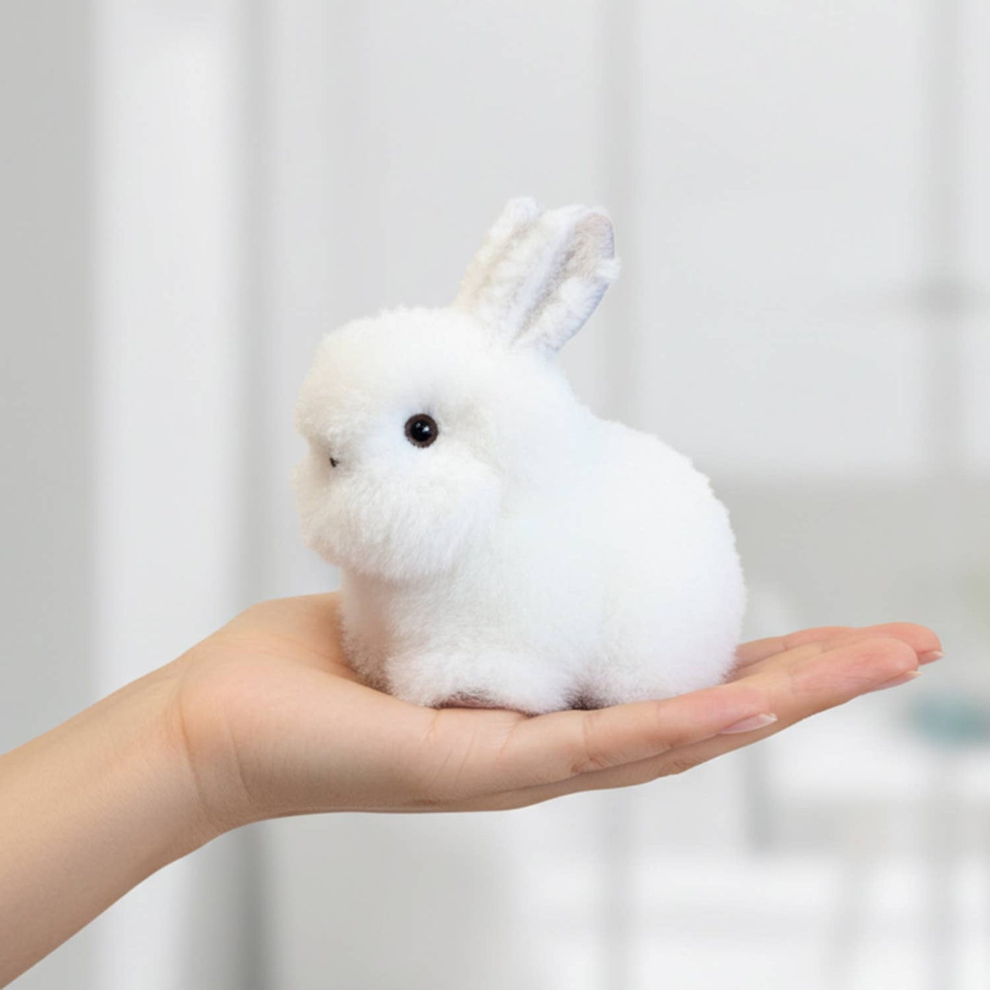 Alpaca Stuffed Bunny- White