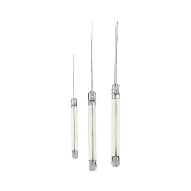 French Home Laguiole Set of 3 Cheese Knives - Faux Ivory