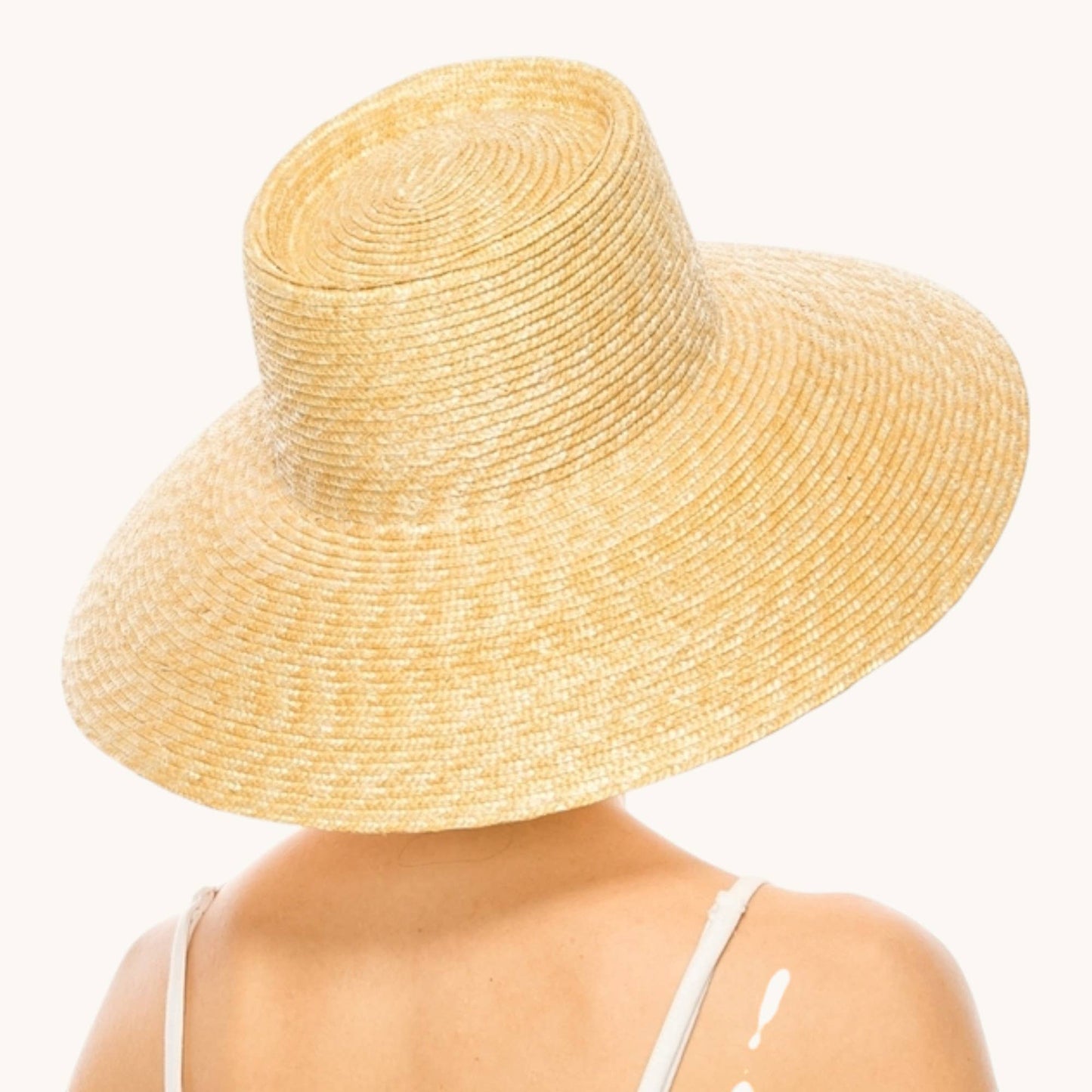 Fine Wheat Straw Lampshade Hat – UPF 50+