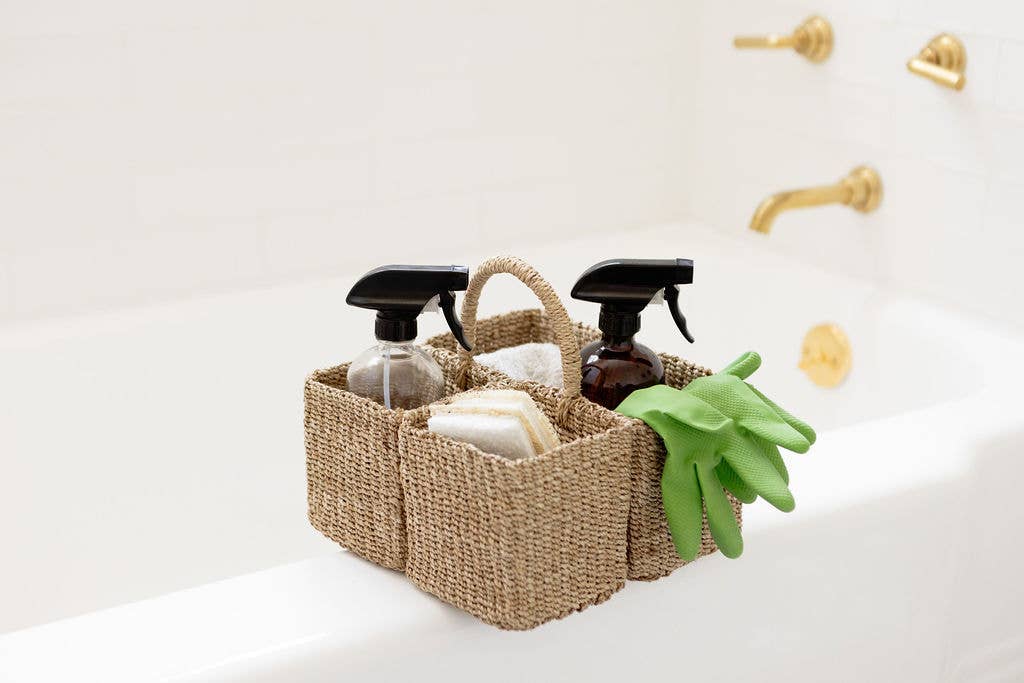 Handwoven Natural Utensil Caddy