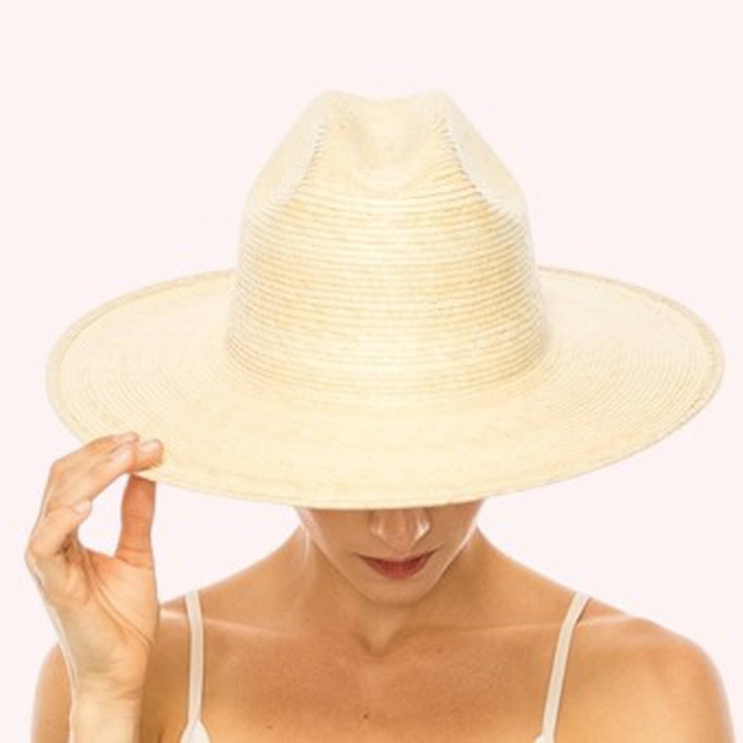 Palm Leaf Western Hat w/ Flat Brim – UPF 50+
