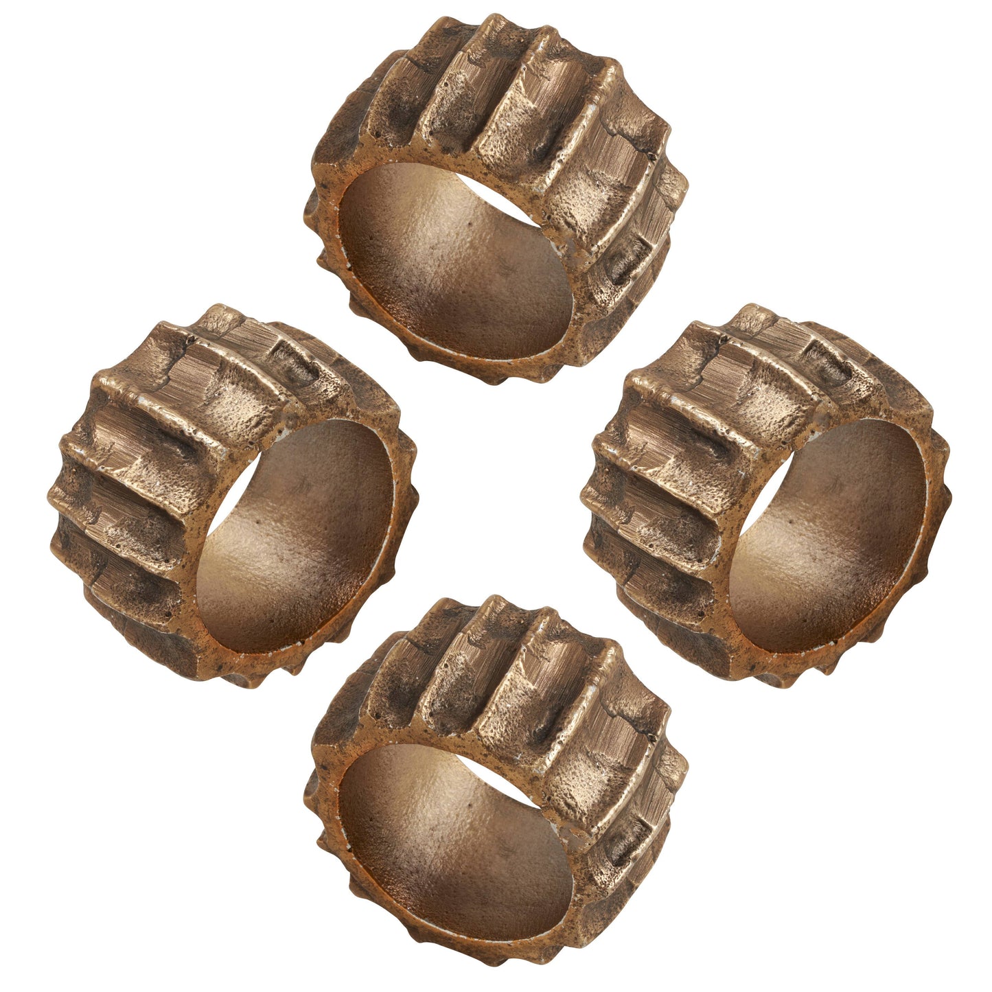 Ribbed Napkin Ring- Set of 4