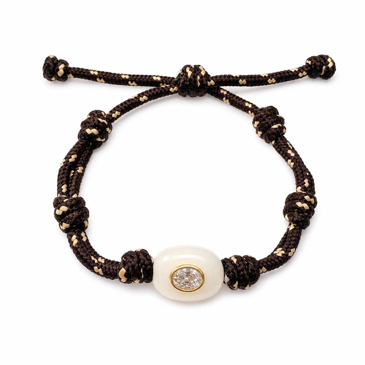 The Espresso Crystal Paracord Bracelet