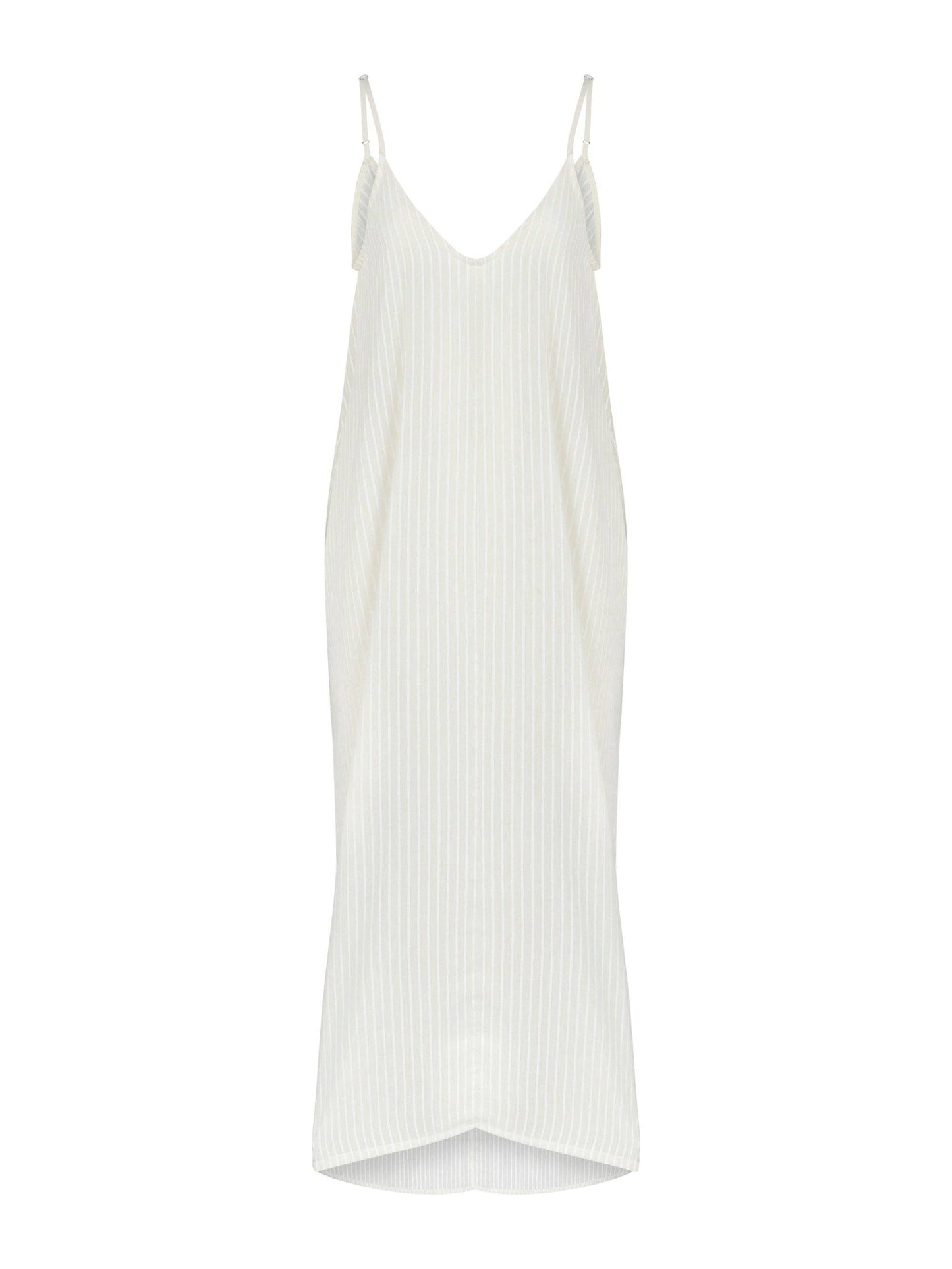 Yaz Dress - White Stripes